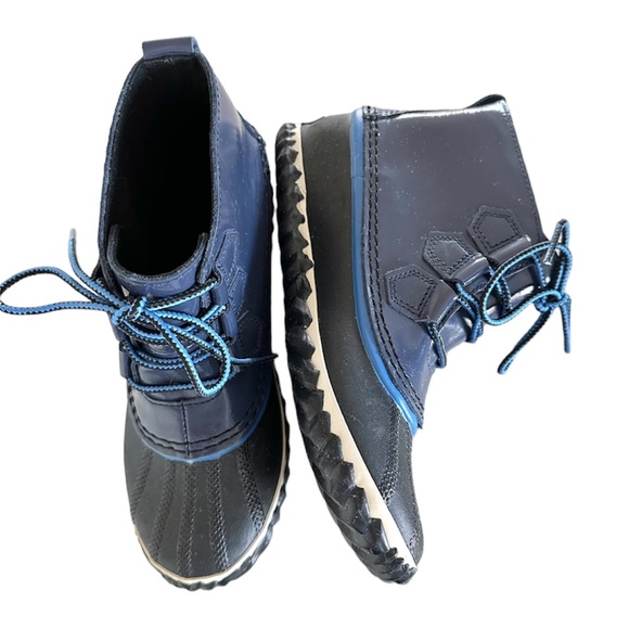 Sorel Women's Rain Boots Size 6 Blue Out N About Nocturnal -EUC - Picture 13 of 13